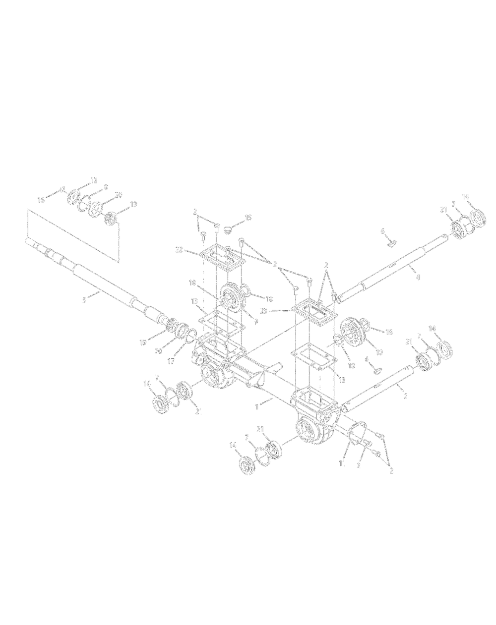 Transmission Assembly Diagram and Parts List for 2009 Yard Machines Tiller